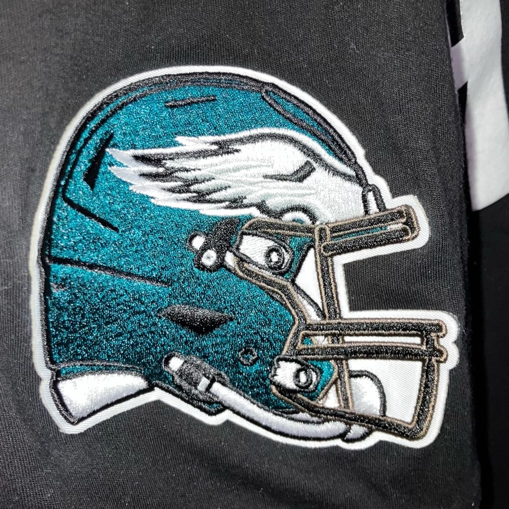 Pro Standard Philadelphia Eagles Short Sleeve Hoodie Jalen Hurts Men's Size L - Picture 5 of 8